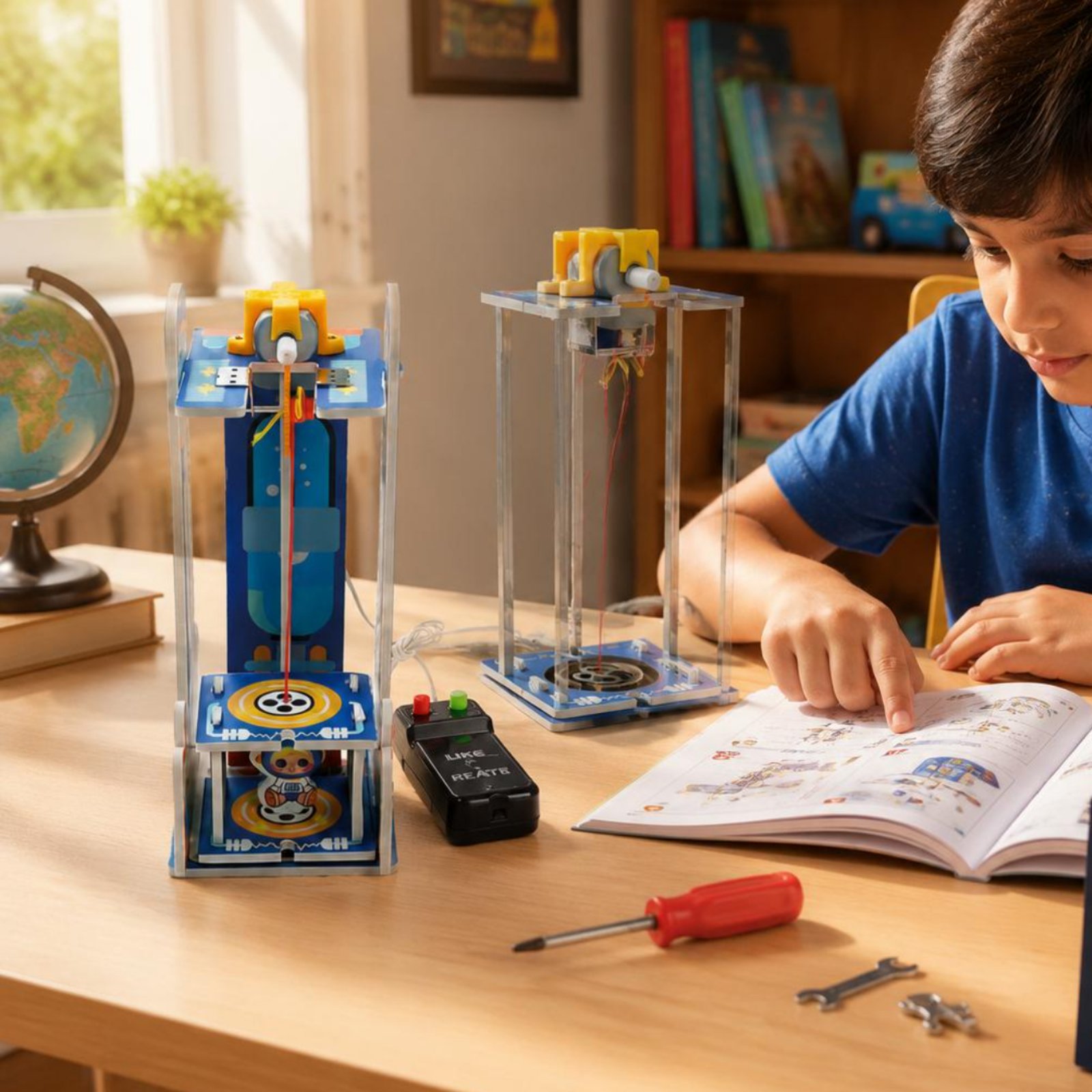 DIY Wooden Elevator Toy Model  - Science Project Kit review and price