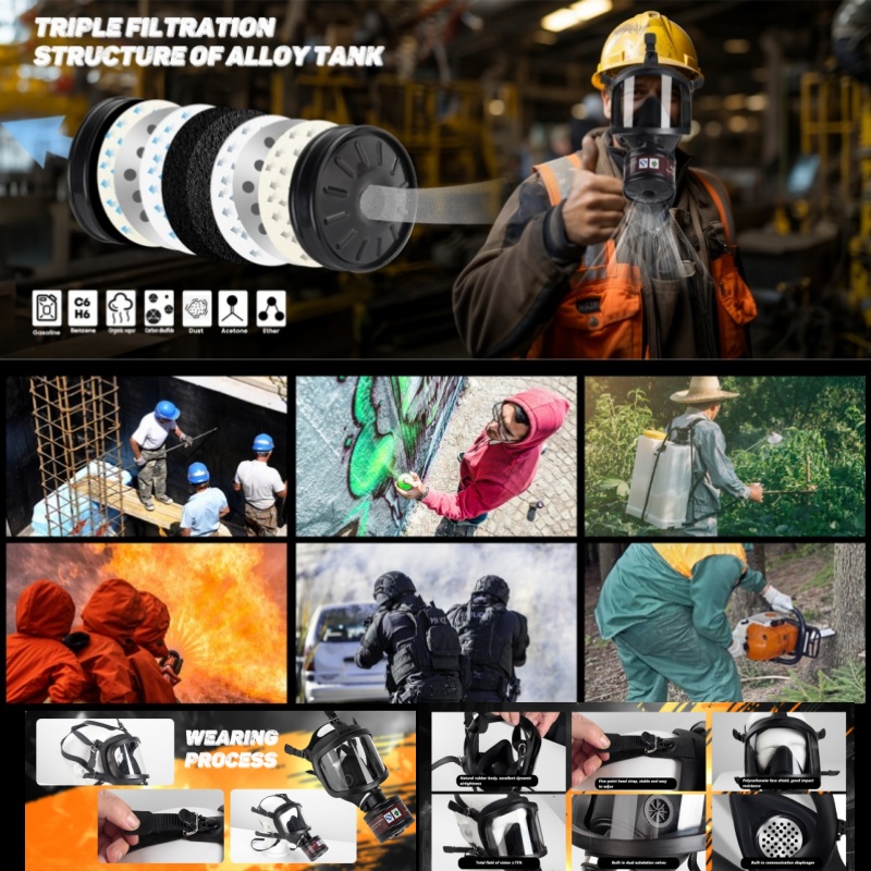 MF14 Full Gas Mask Reusable re - Science And Invention review and price