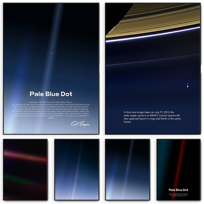 Pale Blue Dot Print Poster Voy - Star Map Poster review and price
