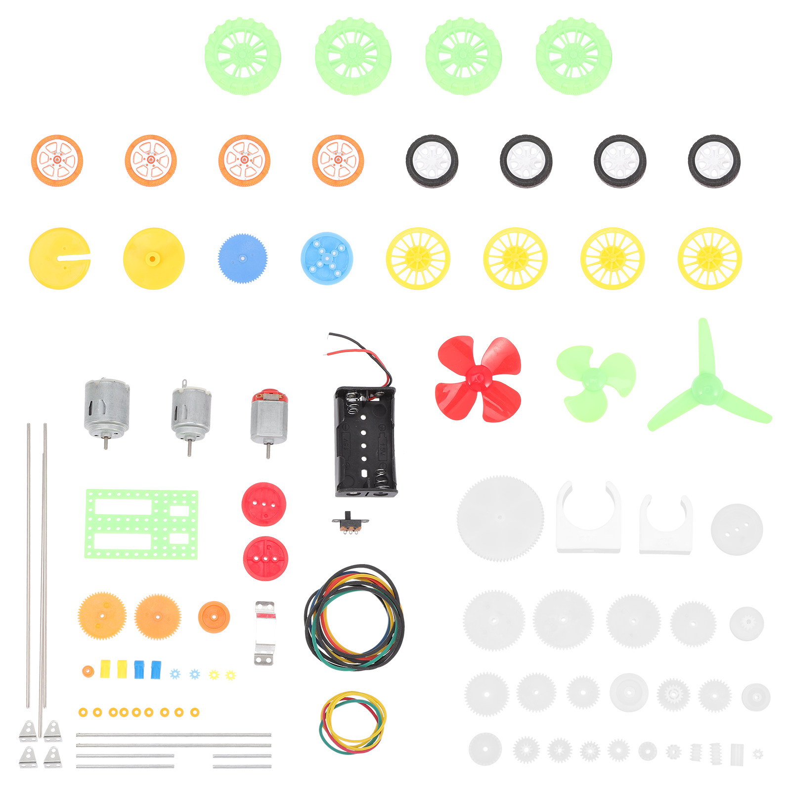 DC Motor Kit 112Pcs Plastic Wh - Science Kit review and price