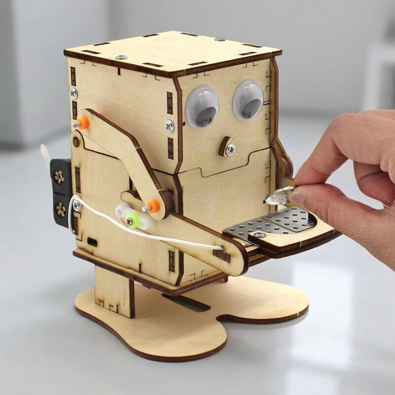 Wooden Assemble DIY Robot Eati - Science Project Kit review and price
