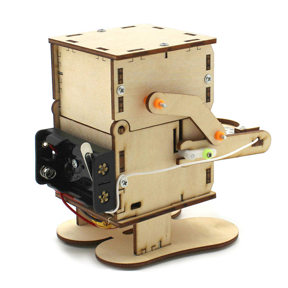 Wooden Assemble DIY Robot Eati - Science Project Kit review and price