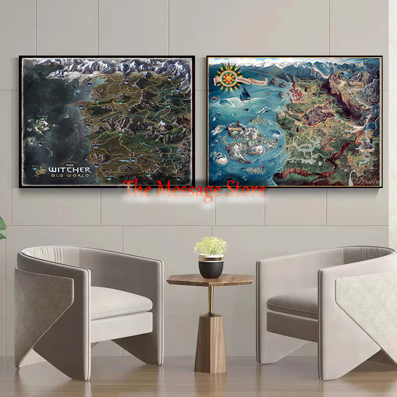 Witcher World Map Continent Lo - Star Map Poster review and price