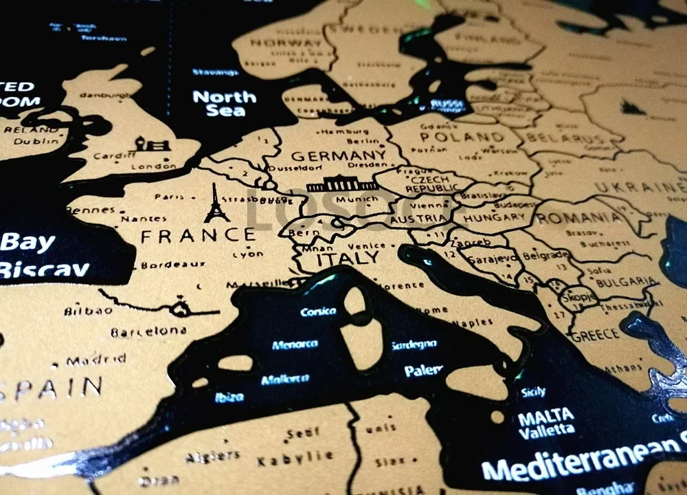 New Deluxe Travel Scratch Worl - Star Map Poster review and price