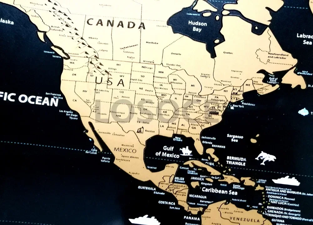New Deluxe Travel Scratch Worl - Star Map Poster review and price