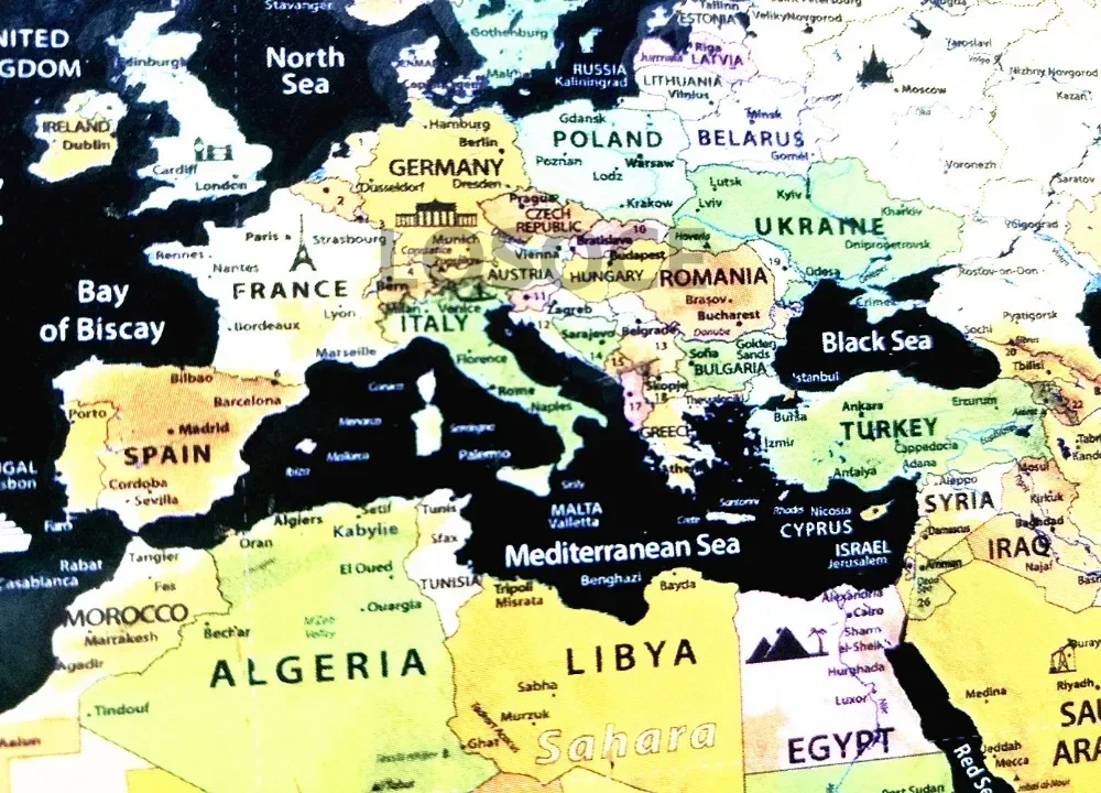 New Deluxe Travel Scratch Worl - Star Map Poster review and price