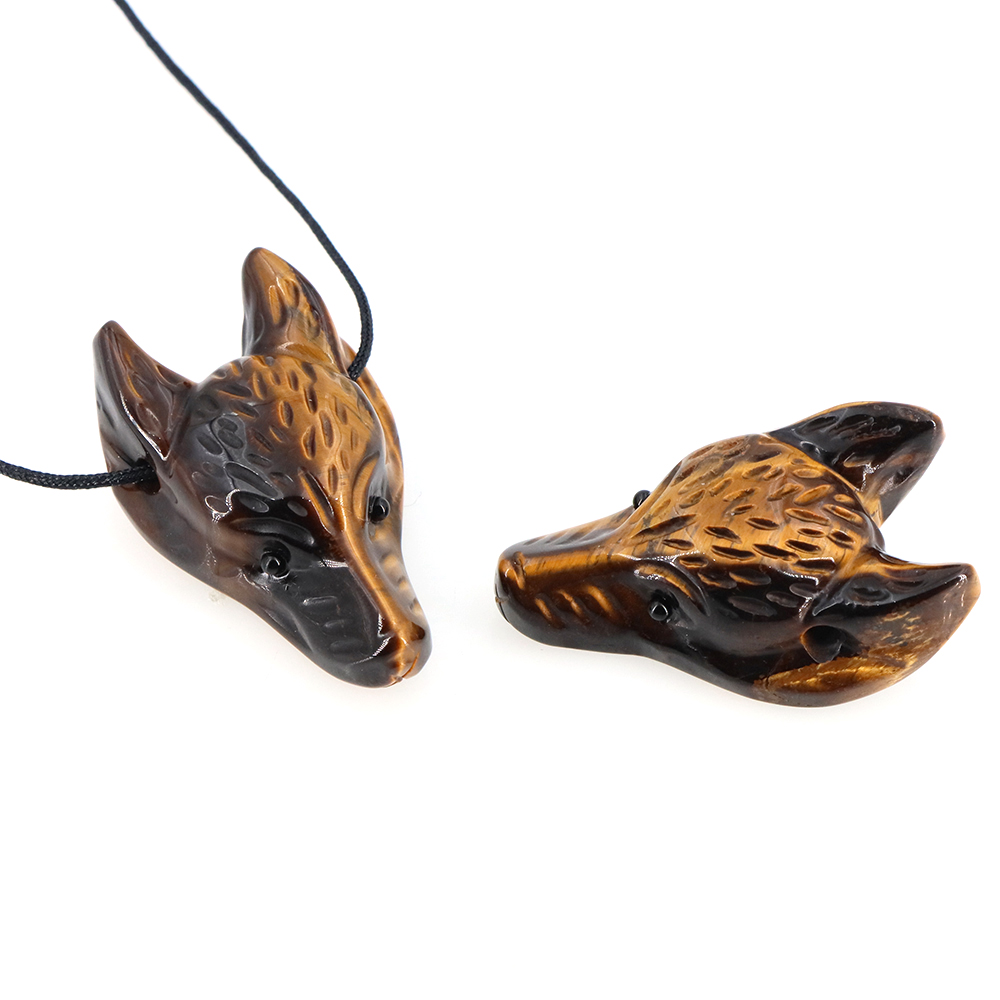 40mm Wolf Head Stone Pendant N - Science Nature review and price