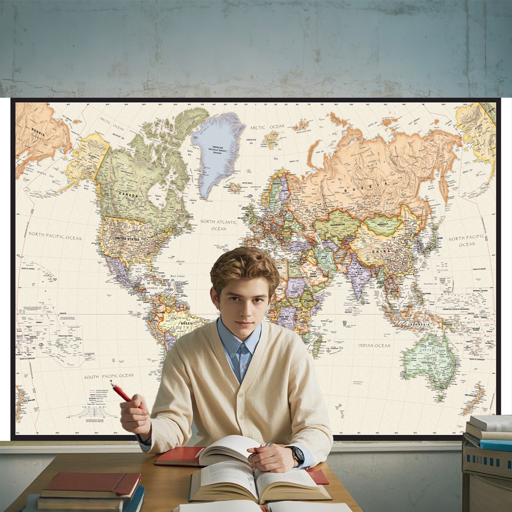 127x81cm/50x32inch Vintage Wor - Star Map Poster review and price