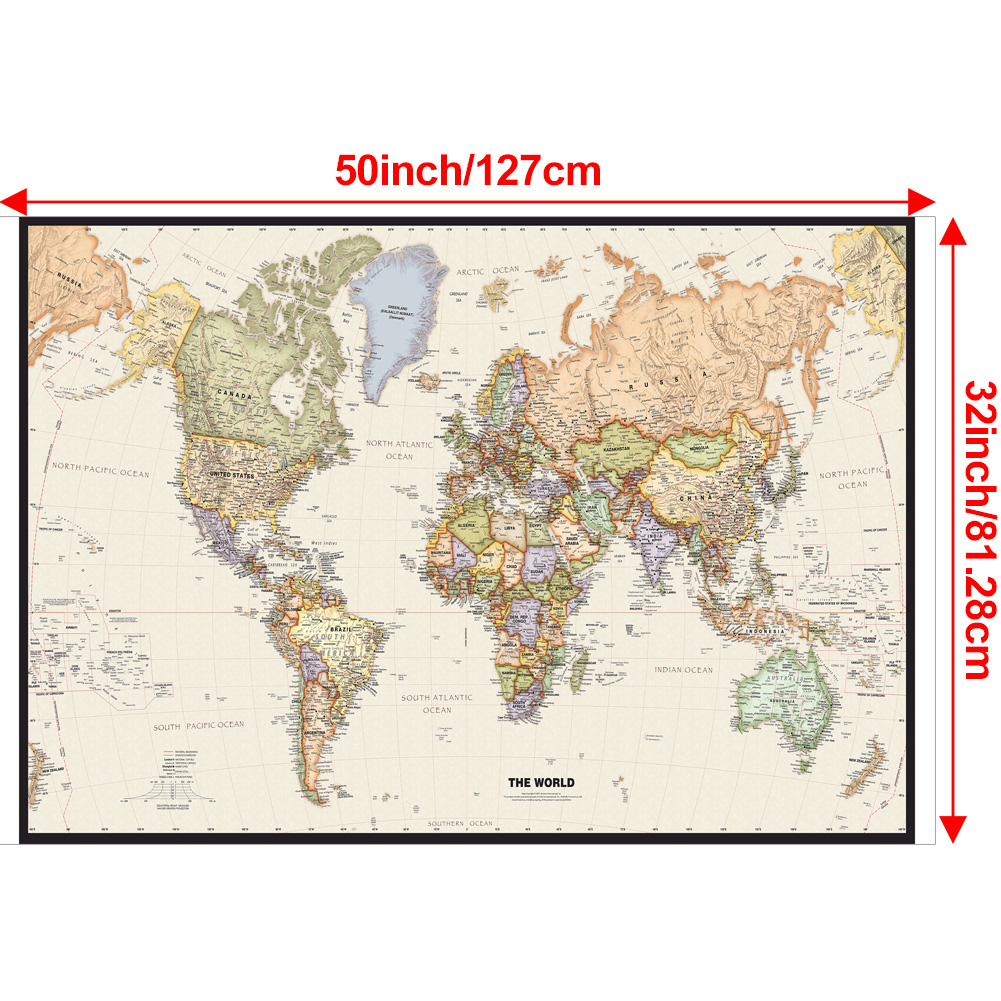 127x81cm/50x32inch Vintage Wor - Star Map Poster review and price