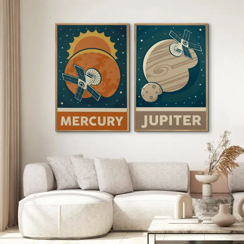 1pc Retro Solar System Planet  - Star Map Poster review and price